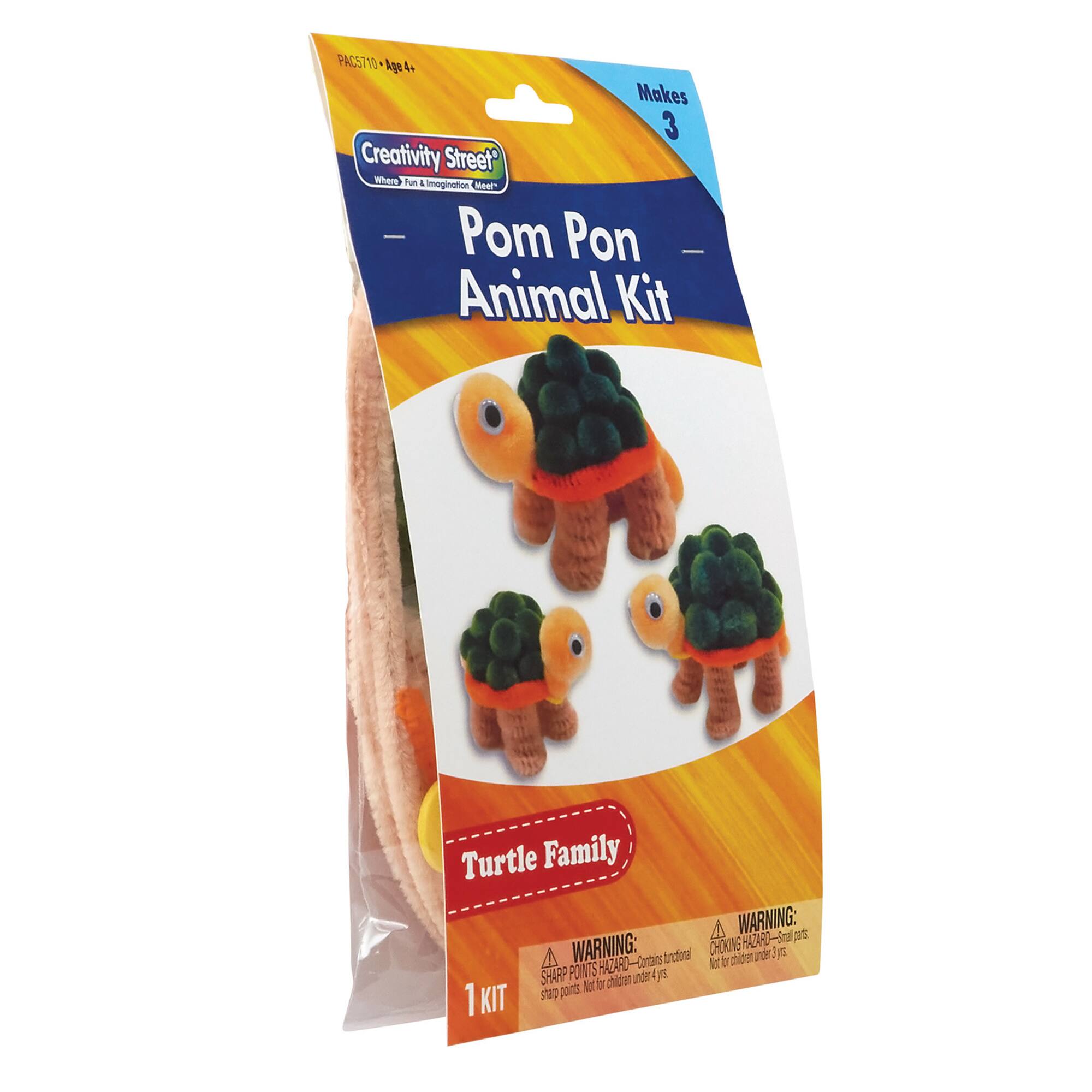 Creativity Street® Pom Pon Animal Turtle Family Kit